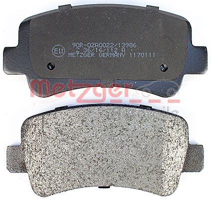 METZGER 1170111 GREENPARTS Bremsbelagsatz, Scheibenbremse